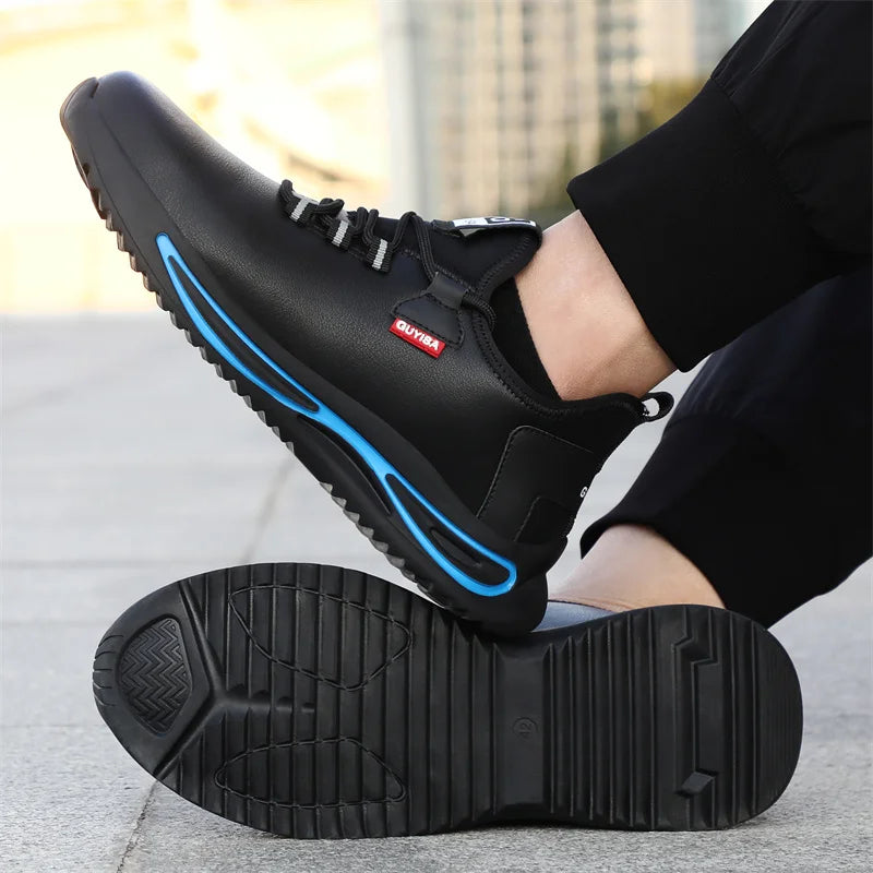 6KV Insulation Safety Work Shoes For Men And Women Waterproof Black Leather Shoes Non-slip Kitchen Shoes Indestructible Boots