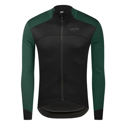 Winter -5-10℃ Men Thermal Fleece Cycling Jacket Waterproof Windproof Bicycle Jersey Bike Pro Race Clothing Mtb Cycling Tops
