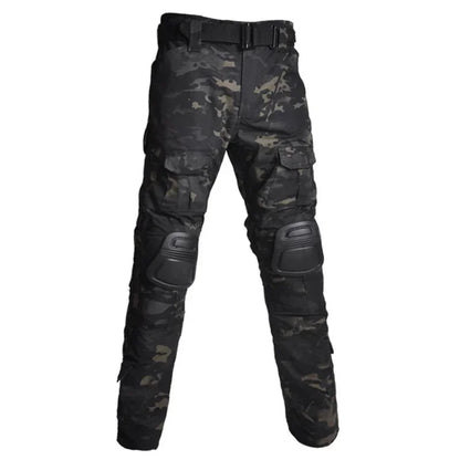 Tactical Pants Hunting Cargo Pants Men Knee Pad Training outdoors Camouflage Clothes Hunter Field Hiking Trouser Woodland