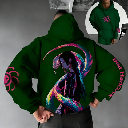 One Piece Men's Hoodie Sweatshirt Boa Hancock Japanese Anime Spring Autumn and Winter Boys Long-sleeved Parent-child Outfit
