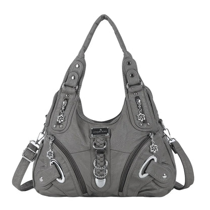 Vintage Bag Large Women's Shoulder Bag Leopard Print Top-Handle Fashion Satchel Dumpling Tote Hobos Handbags