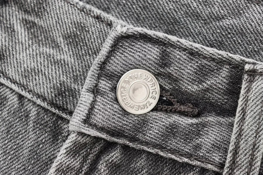 Wide-leg high-waisted jeans  women's classic everything with five pockets washed soft comfortable ultra-long jeans6045022