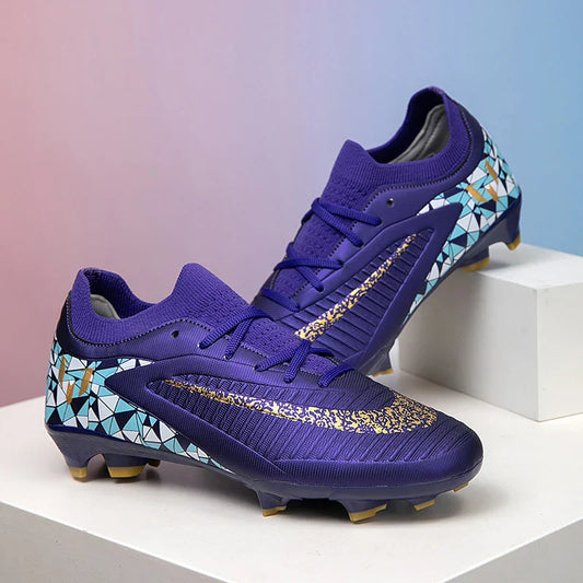 New Kid Match Boys Football Boots Sports Shoes Match Soccer Shoes Outdoor Sneakers Professional Non-Slip Comfortable Unisex