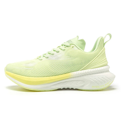 23613 Men Women Summer Lightweight Breathable Running Shoes Shock Absorb Thick Sole High Rebound Wearproof Sports Sneaker