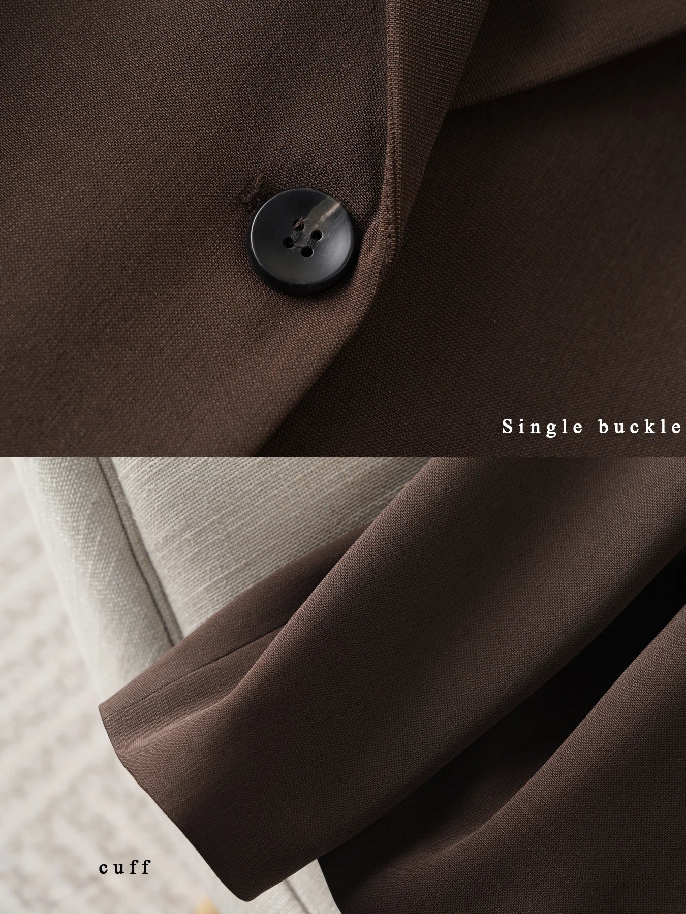 Brown Blazer for Women Spring and Autumn Workplace Style Versatile Casual, Long-Sleeved Small Suit Jacket