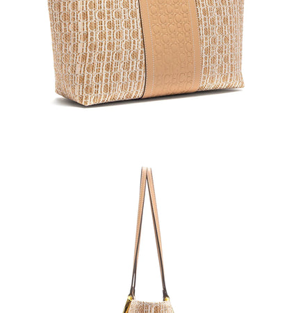 Women's Tote Bag New Large Capacity Brand Grass Weaving High Quality Handbag Women's Vacation Beach Bag Storage Bag