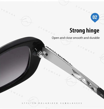 2024 Women's Sunglasses Gradient Polarized Lens Luxury Design Ladies Elegant UV400 Fashion Eyewear Lunette De Soleil Femme