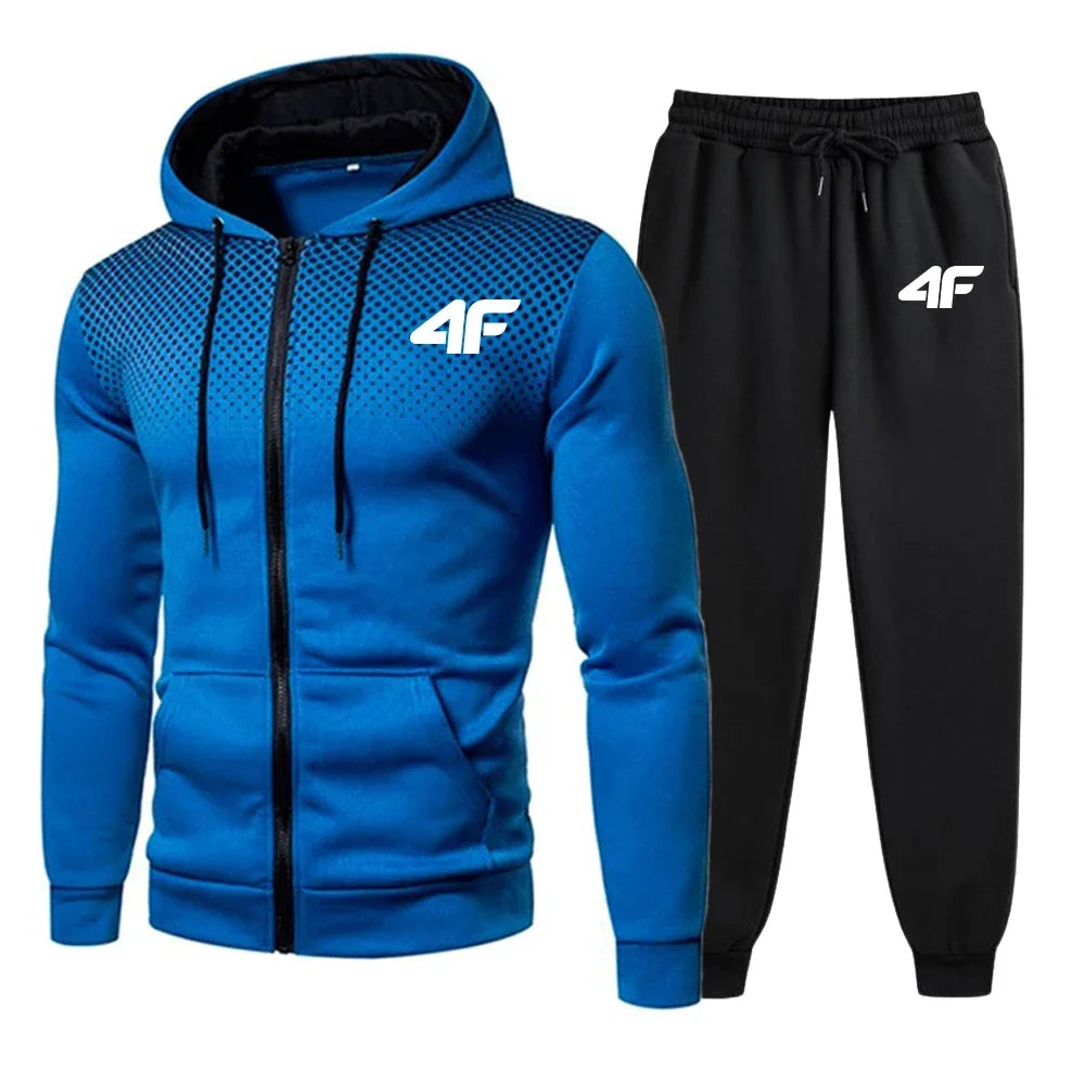 Men's Tracksuit Hooded Casual Hot Sale Single Piece Zipper Sweatshirt And Daily Single Sweatpants Comfort Outdoor Jogging Sports