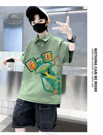 Teen Boys Clothing Sets Summer Big Size New Casual Outfits Kids Tracksuit For Boys Sport Suit Children Clothes 8 9 10 12 14 Year