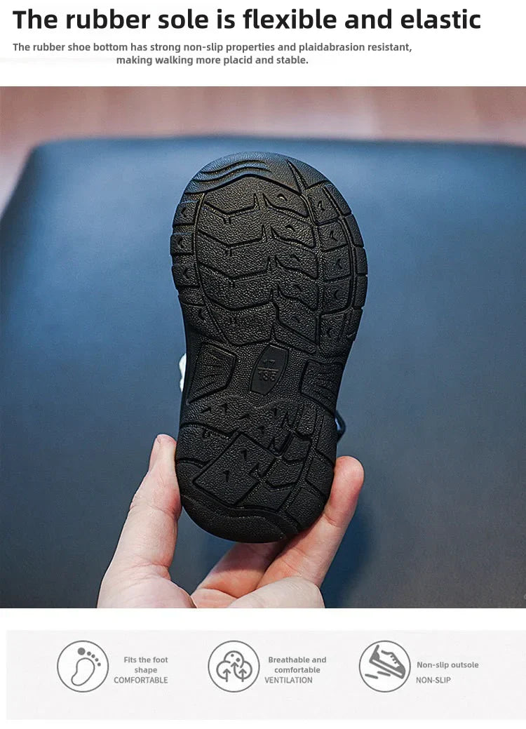 Summer Baby Sandals Boys Breathable Camouflage Sandals Girls Cool Hollow Shoes For Summer Kids Beach Sandals