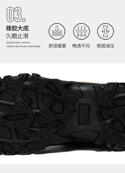 Men Tactical Boots Lace Up Military Army Boot Unisex Work Hiking Shoe Desert Waterproof Brand Climbing Shoe Male Ankle Size Plus