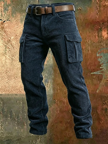 Work Pants, Outdoor Multi Pocket Corduroy Pants Autumn and Winter Casual Pants Men's Military Pants Daily Training Sports Pants