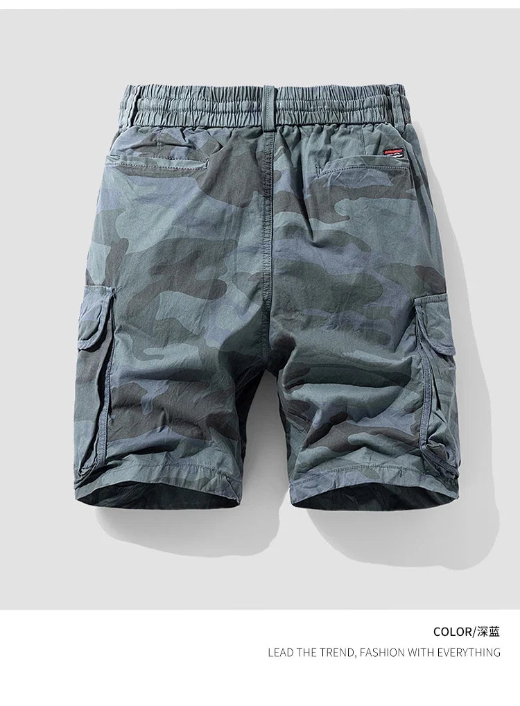 Sports Outdoor Casual Breathable Straight Leg 5 Inch Street Short Pants Men's New Summer Trend Brand Wide Loose Cargo Shorts