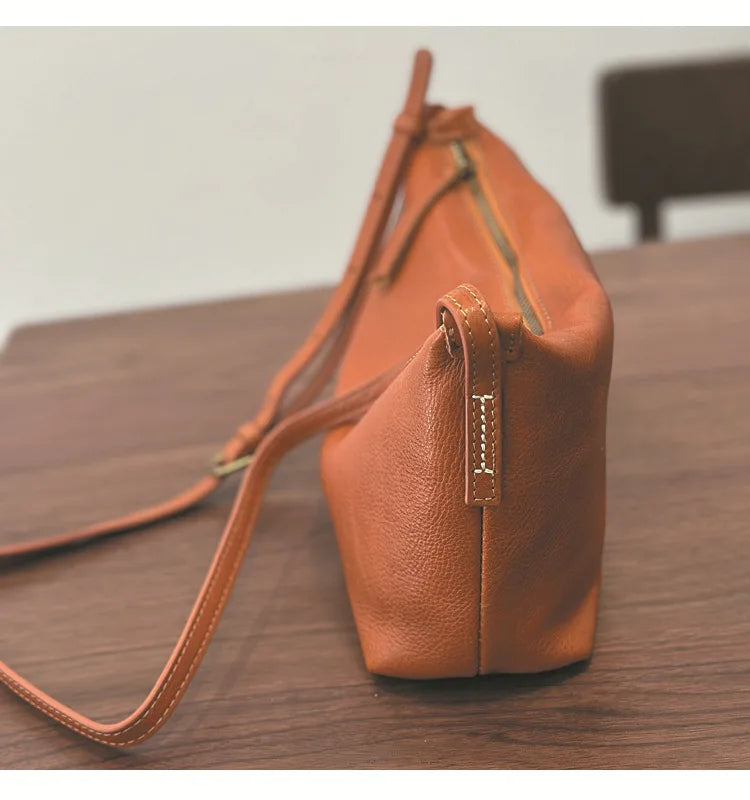 2026 New Genuine Leather Versatile Women's Small Bag Soft Cowhide Lightweight Shoulder Crossbody Bags
