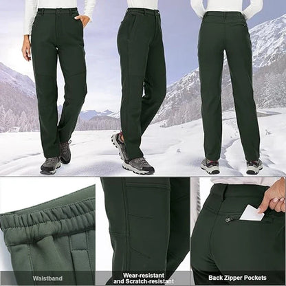 Windproof Thermal Pants for Women, Soft Trousers for Hiking, Camping, Outdoor Sports, Mountain Climbing, Travel, Winter