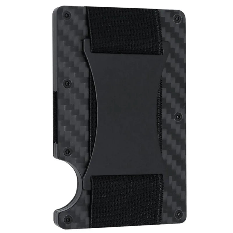 Étui portefeuille mini slim en fibre de carbone forgée, organisateur pour homme, Cartera Tarjetero Hombre, porte-cartes de crédit, cadeau de luxe