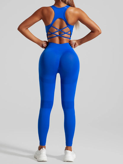 Women's Workout Set 2 Piece, High Impact Sports Bra and High Waist Leggings, Quick Dry Fitness Yoga Suit