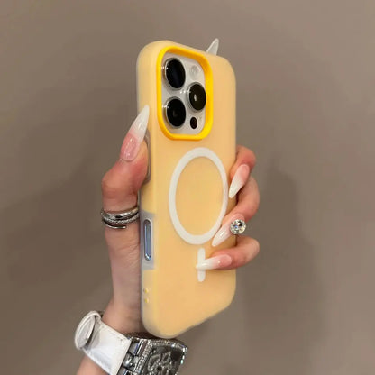 Luxury Candy Color For Magsafe Wireless Charge Case For iPhone 11 12 13 14 15 16 17 Pro Max Plus Magnetic Bumper Cases Cover