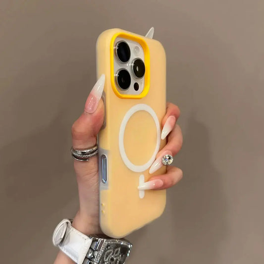 Luxury Candy Color For Magsafe Wireless Charge Case For iPhone 11 12 13 14 15 16 17 Pro Max Plus Magnetic Bumper Cases Cover