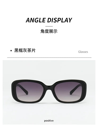 2025 New Rectangle UV400 Sunglasses Trendy and Fashionable Women Eyewear Luxury Small Gafas De Sol Sunglass Female Sun Glasses