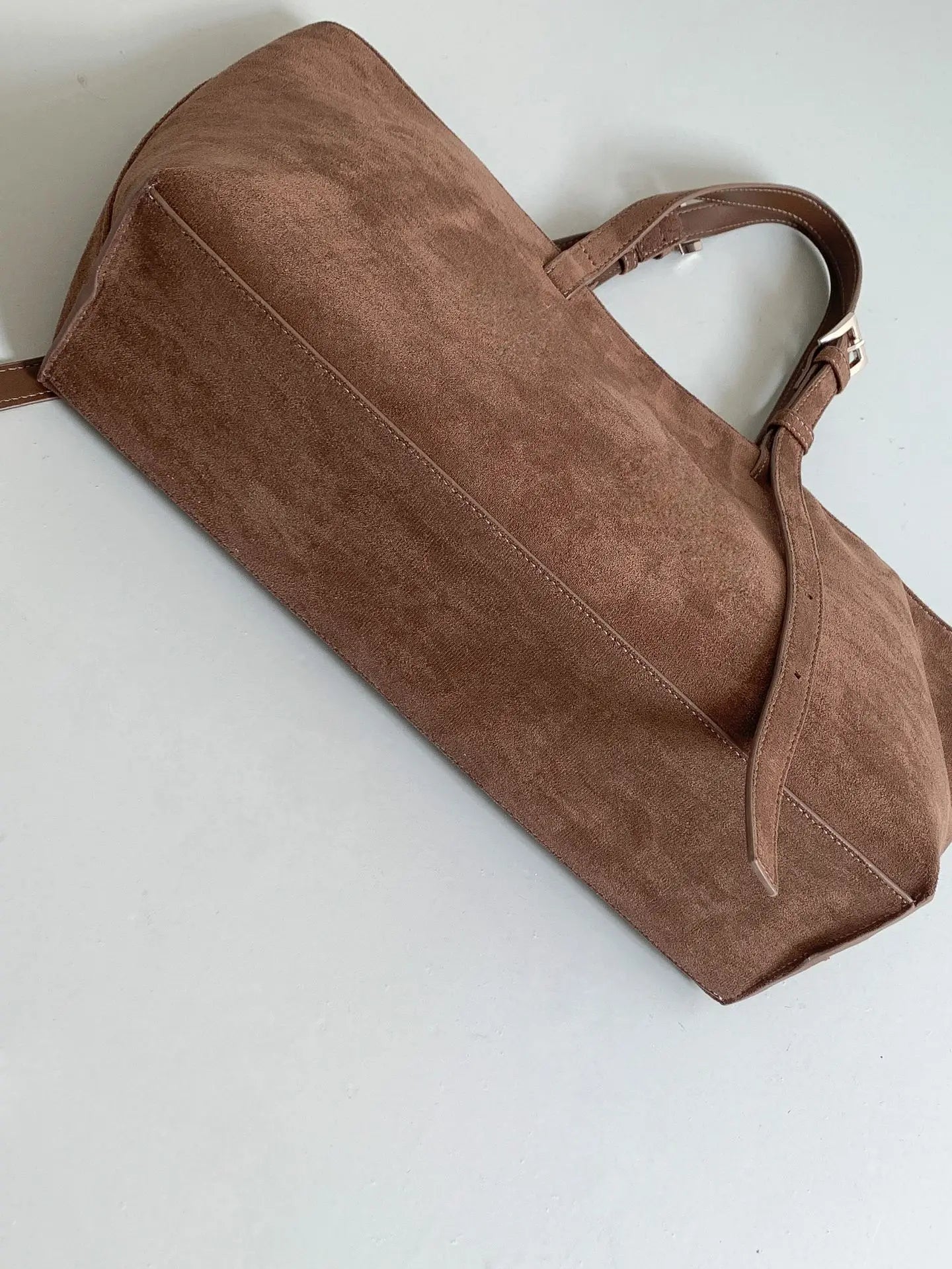 Retro Faux Suede Tote Women Bag Large Capacity Shoulder Bags for Women 2026 Matte Texture Designer Handbags and Purses Shopper