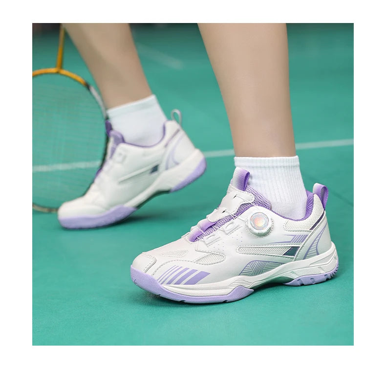Table Tennis Shoes for Men and Women, Fashionable Badminton Shoes for Women, with Rotating Buckle, Breathable and Non-Slip, Badminton Shoes, Casual Sports Shoes, Breathable Mesh Running Shoes, 2026 Trendy New Models, Sizes 36