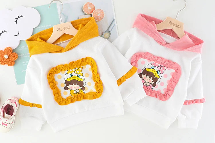 New Spring Autumn Baby Clothes Children Girls Cute Hoodies Pants 2Pcs/Sets Toddler Casual Costume Infant Outfits Kids Tracksuits
