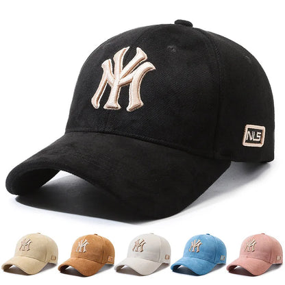 Fashion Embroidered Letters Baseball Cap for Men Women, Adjustable Unisex Couple Matching Sun Hat, Trendy Casual Duck Bill Cap
