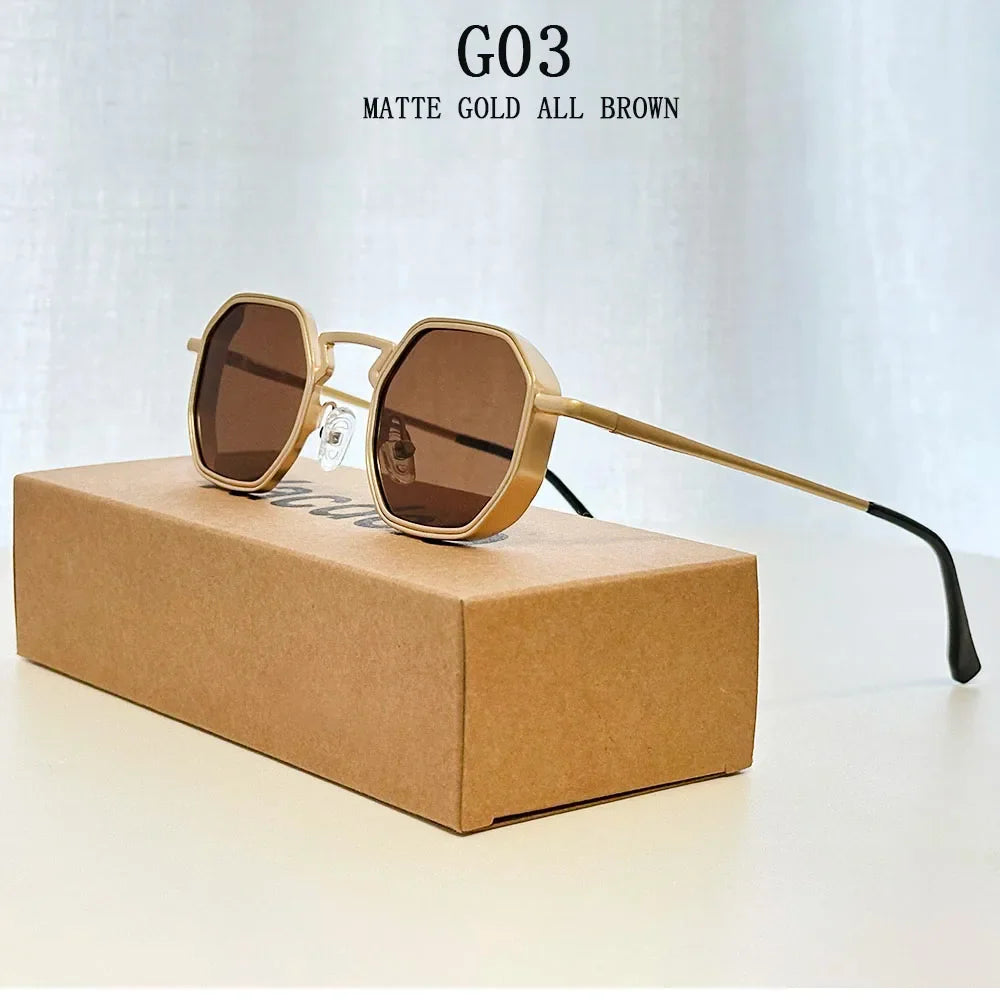 Steampunk Sunglass Men 2025 Square Sunglasses Women Trendy And Fashionable Vintage Fashion Glasses Gafas De Sol Hombre Zonnebril