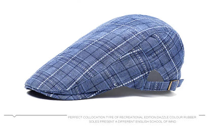 Men's Women's Beret Herringbone Flat Ivy Newsboy Hat Wool Blend Gatsby Cabbie Adjustable Cap