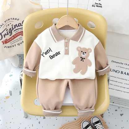 New Autumn Baby Clothes Children Set Boys T-Shirt Pants 2Pcs/Sets Toddler Clothing Infant Fashion Casual Costume Kids Tracksuits