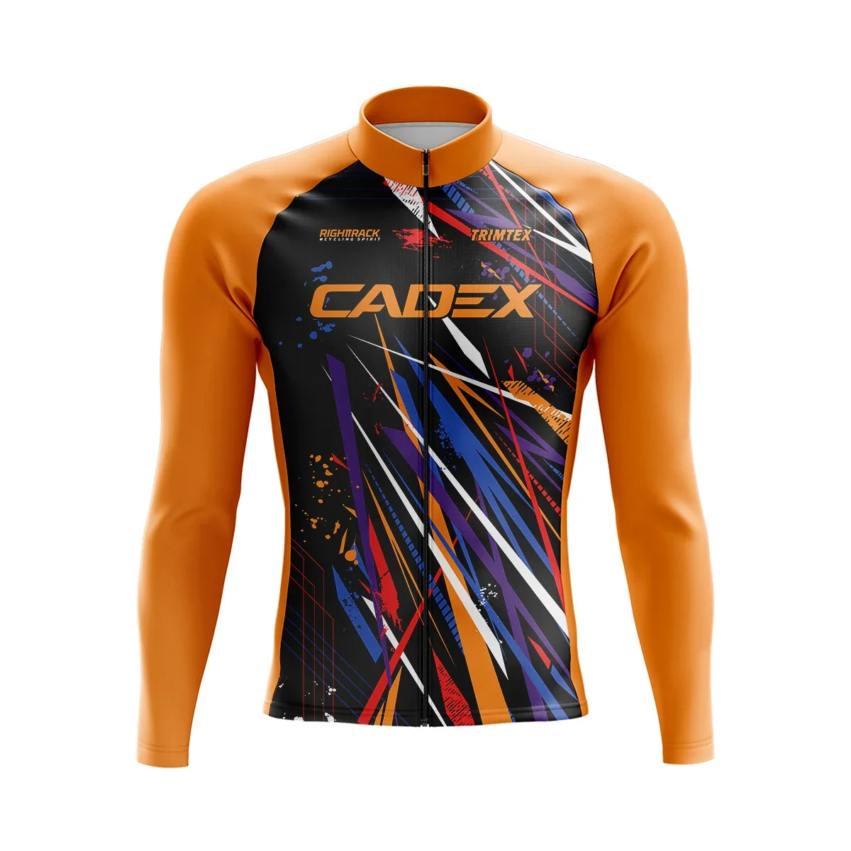 Men's CADEX Winter Cycling Jersey TRIMTEX Long Sleeve Cycle Clothes Spring Autumn Mesh/Fleece Thermal RIGHTTRACK Bike Clothing