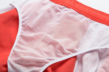 Men's Quick Dry Beach Shorts Summer Breathable Water-Resistant Effect Sports Casual Shorts Male Swimming Surfing Shorts New