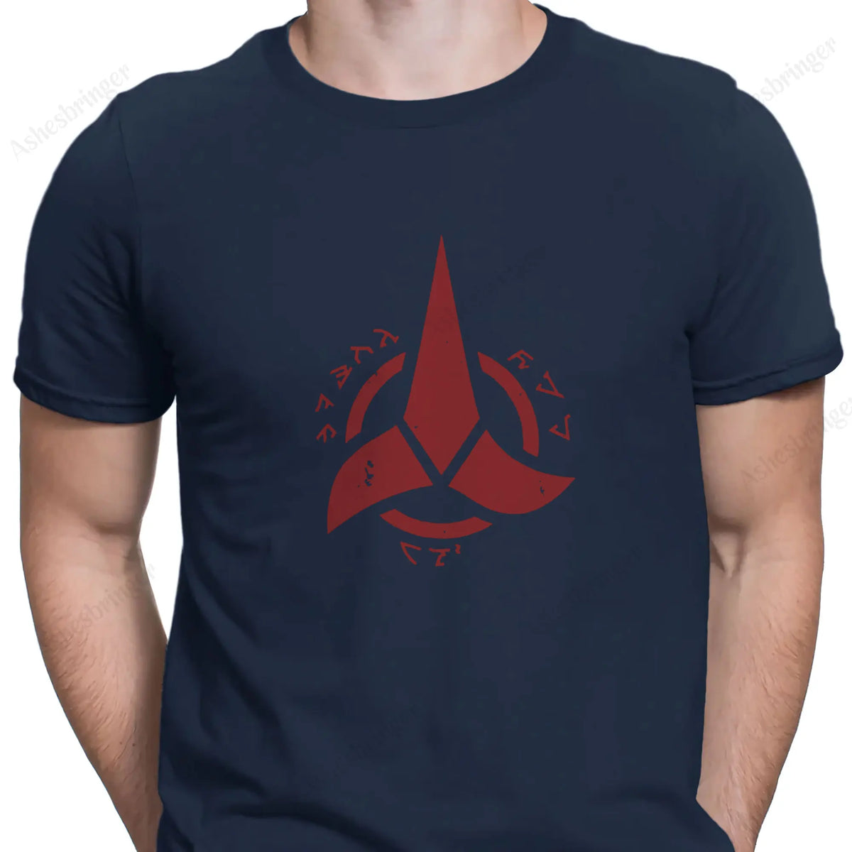 Star Trek Klingon Empire Men's Graphic Crew Neck Tee Street Casual Style Tops for Men and Women