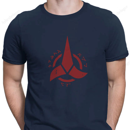 Star Trek Klingon Empire Men's Graphic Crew Neck Tee Street Casual Style Tops for Men and Women