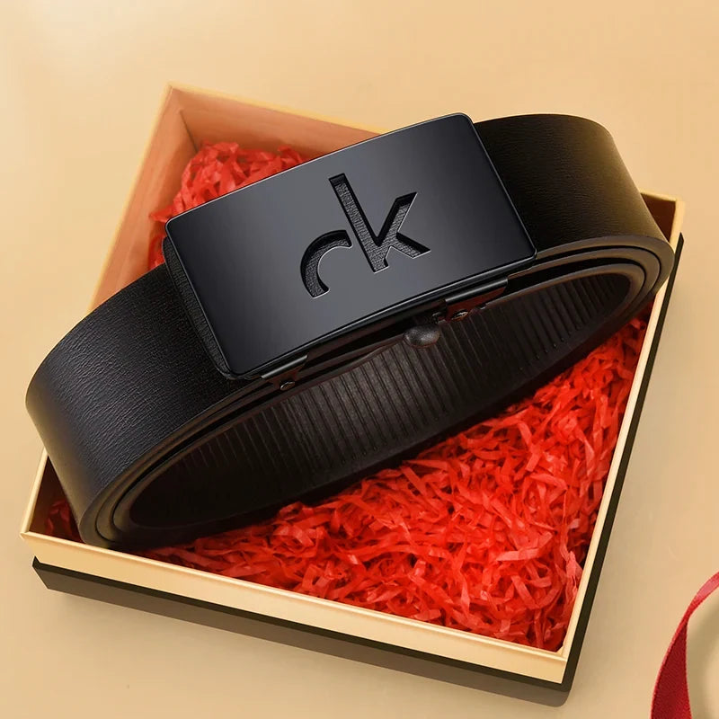 Men's Automatic Buckle Belt Fashion Men's Business Casual Belt Trend Simple Gift For Boyfriend Father's Birthday