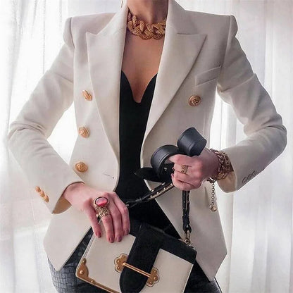 Casual Long Sleeve Blazers Femme Women Coat 2025 Fashion Jacket Outerwears Office Blazer Woman Clothes Spring Autumn