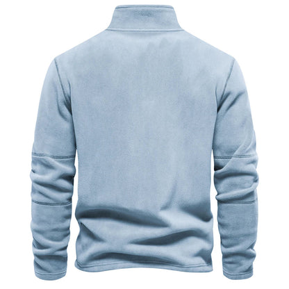 Brand Quality Thicken Warm Fleece Jacket for Men Zipper Neck Pullover Men's Sweatshirt Soft Shell Mens Jacket
