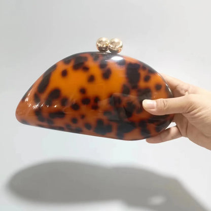 shell shape clutch bag women designer evening party cute purse new green gold purple ivory handbag High Quality