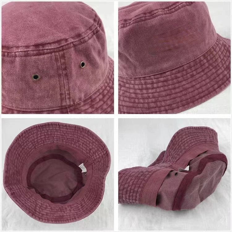 Wholesale New Bob Summer Bucket Hats Reversible Men Ladies Cotton Outdoor Sports Pull Up Fashion Panama Sun Hat Gift Wine Party
