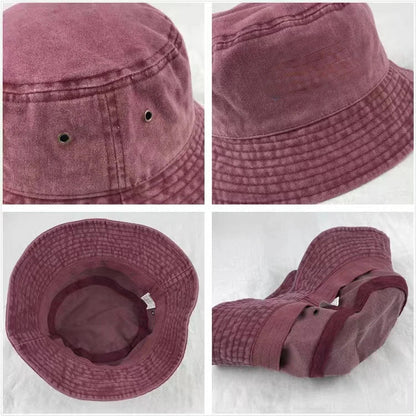 Wholesale New Bob Summer Bucket Hats Reversible Men Ladies Cotton Outdoor Sports Pull Up Fashion Panama Sun Hat Gift Wine Party