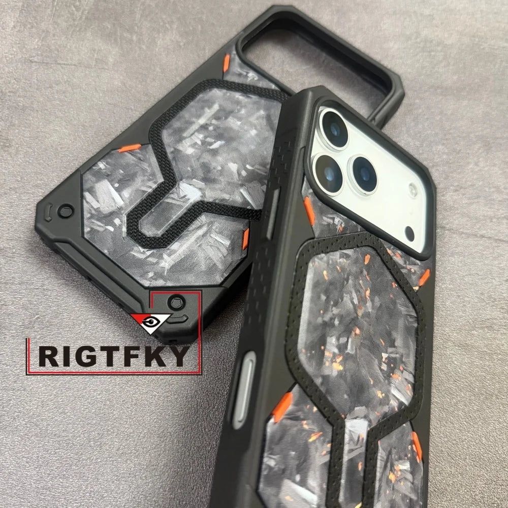 Heavy Military Mixed Armor Shockproof Phone Case For Iphone 17 Pro Max Air 16 15 Plus14 13 Magnetic Rugged Protective Back Cover