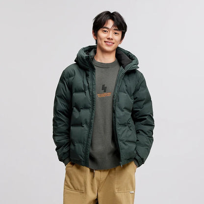 Down Jacket Men 2026 New Waterproof Hooded Outerwear Winter Clothing Solid Color Versatile Thick Down Coat For Man