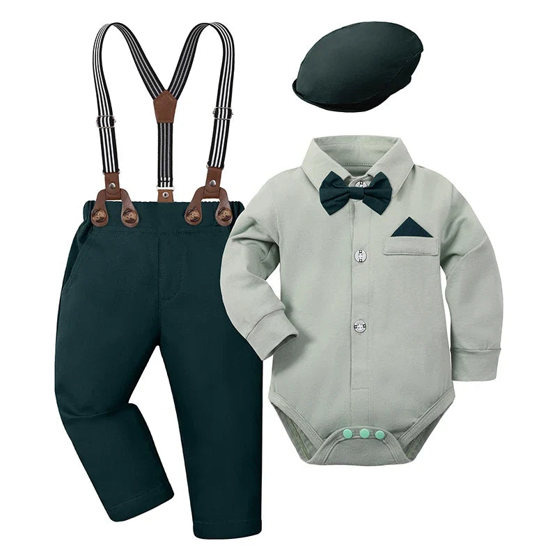Baby Boy Clothes Christening Outfit Infant Baptism Easter Dedication White Suits Toddler Wedding Birthday Party Gift Set