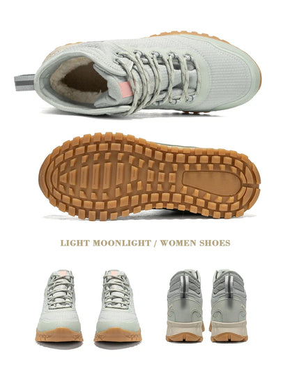 Winter Women Sneakers New Casual Waterproof Plush Warm Snow Boots Female Outdoor Non-Slip Lace up Walking Shoes ﻿