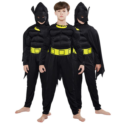 Cosplay Anime Figure Superhero Halloween Costumes for Kids Muscle Jumpsuits Masquerade Carnival Clothes Party Dresses