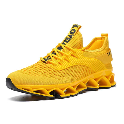 Men's Shoes Autumn Season New Soft Soled Simple Casual Sneakers Shoes Platform Mesh Breathable Lace Up Casual Running Shoes