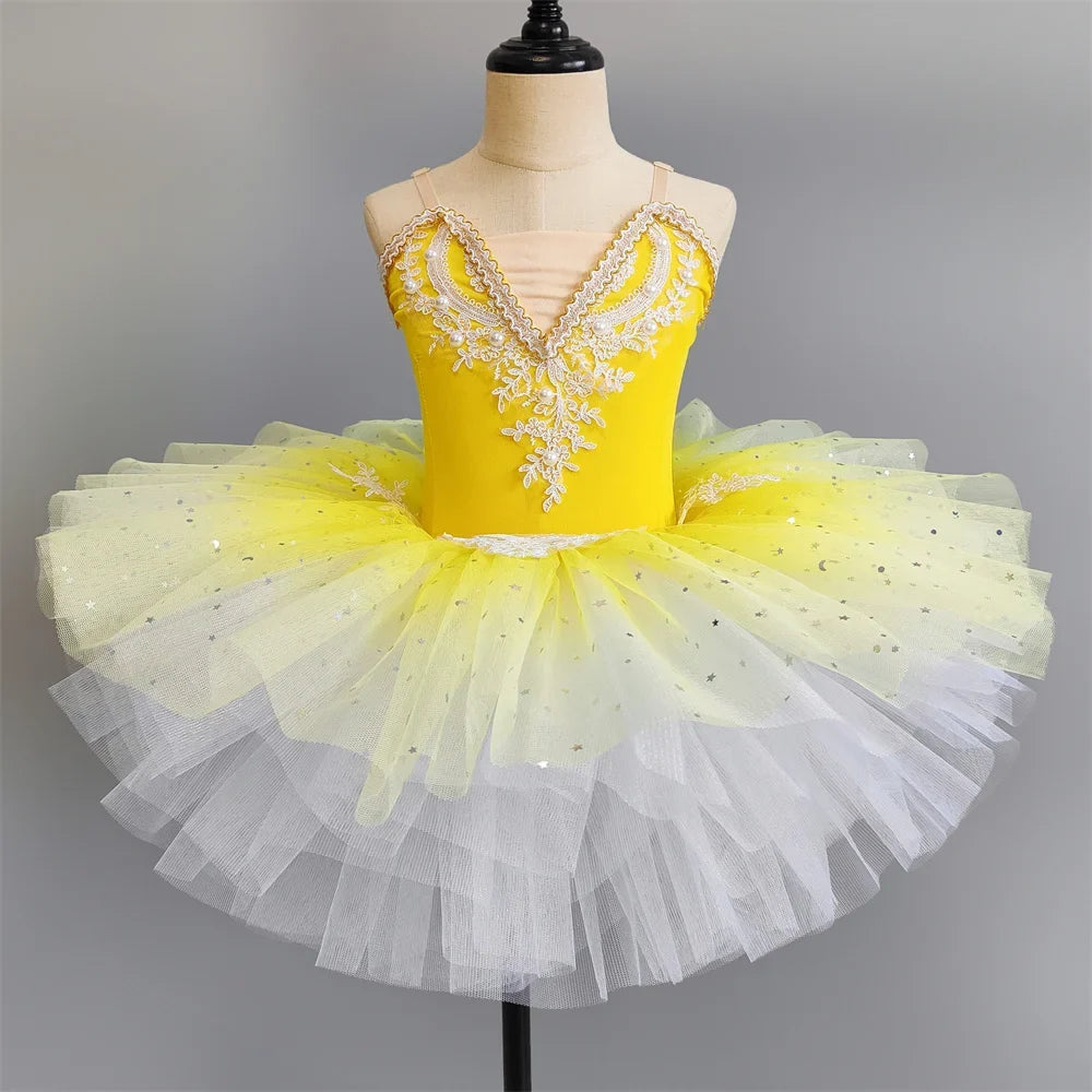 Summer Ballet Dress Girl Dance Costumes Ballet Leotards Casual Kids Dresses Tutu Ballerine Girls Clothes Vestidos Children's Day