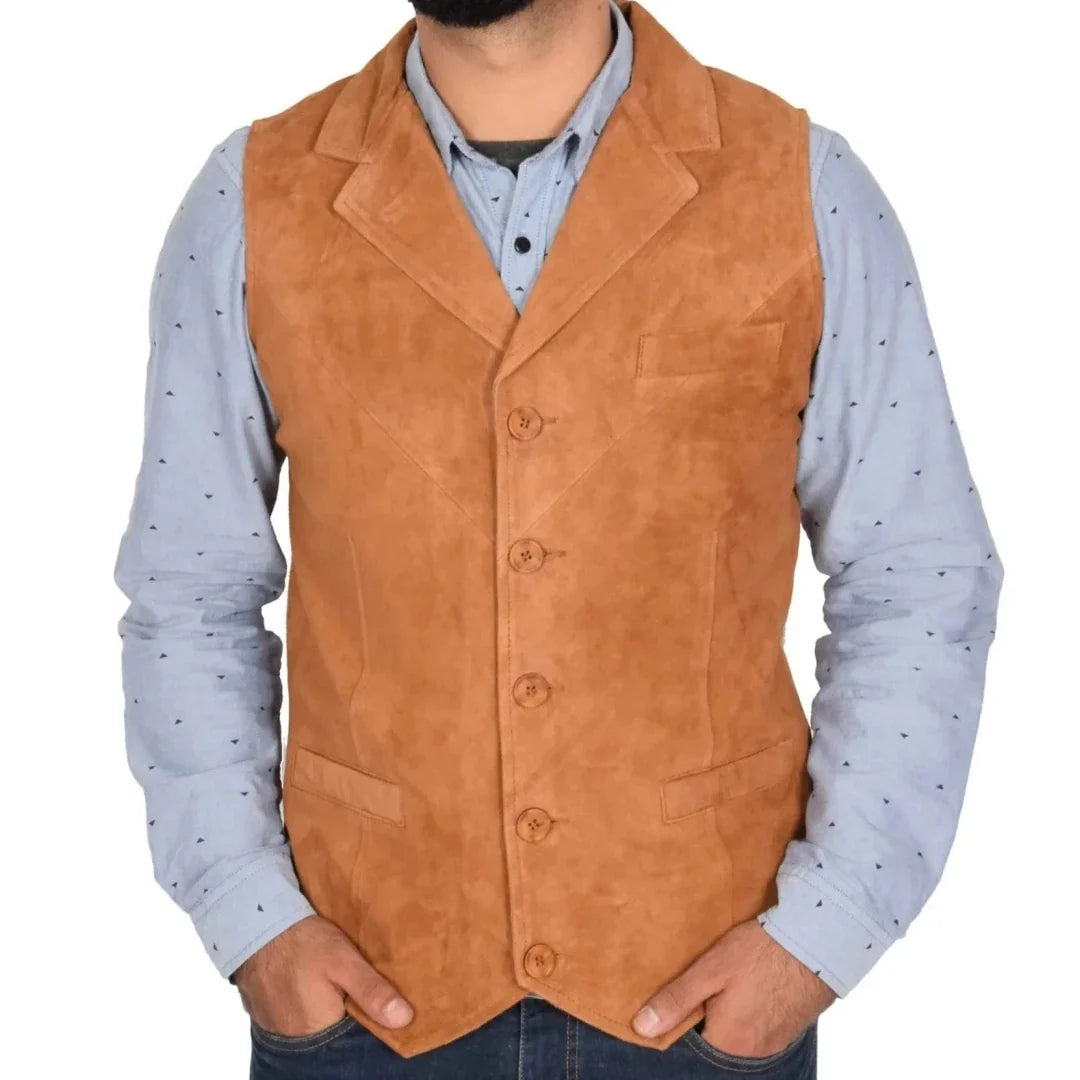 Men Vest Orange Velvet With Lapel Single Button Waistcoat For Wedding Banquet Business Office Casual Daily Work Men Suit Vest