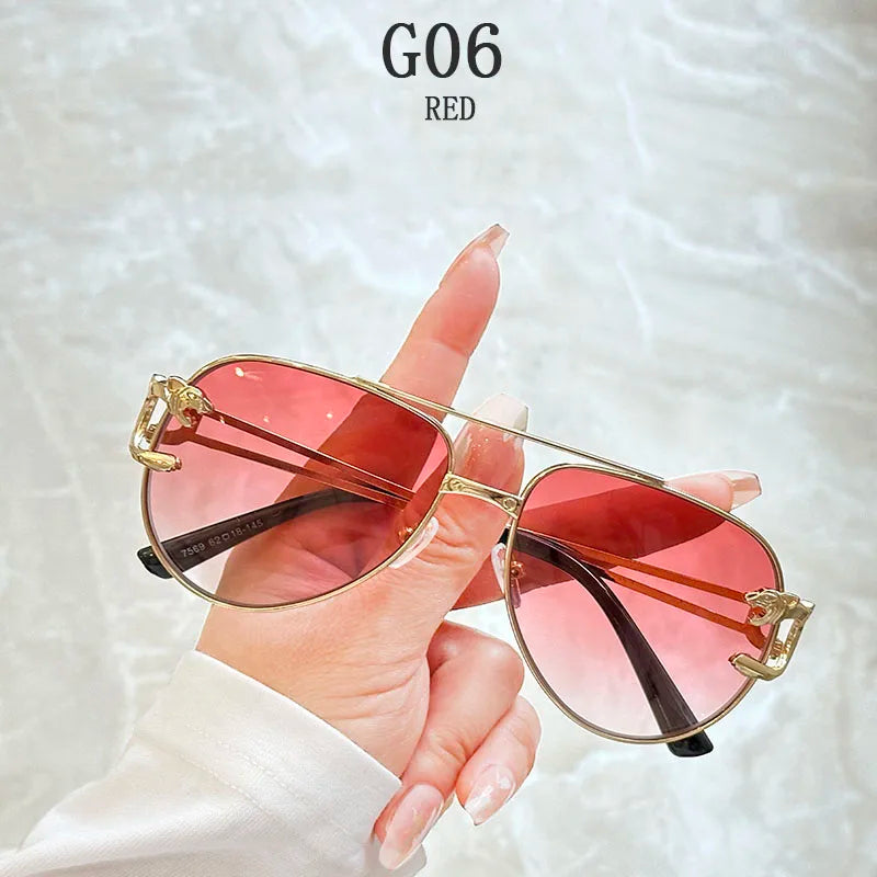 Luxury Sunglasses Women 2025 Fashion Glasses Vacation Oval Sunglass Luxe Femme Lunette Soleil Femme Lentes De Sol Mujer Vintage